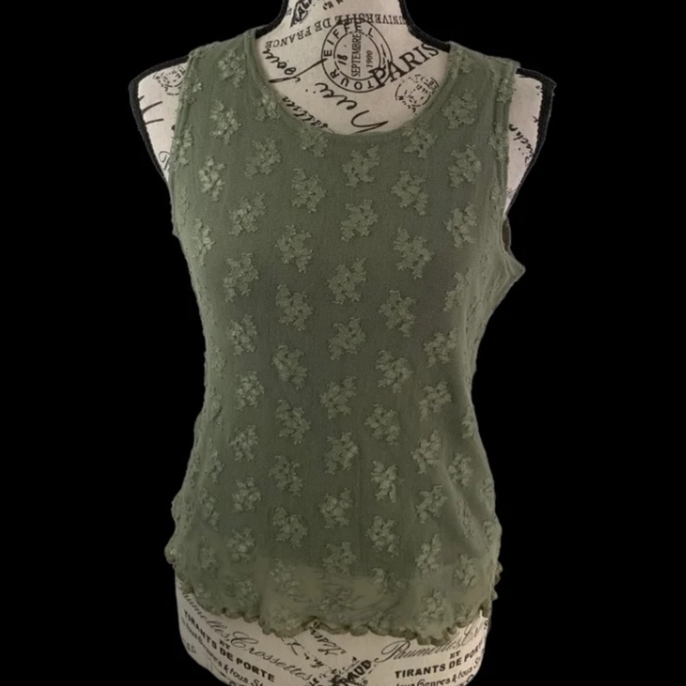 * EyeShadow women’s extra-large sheer tank top